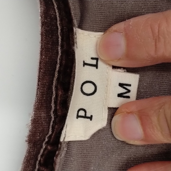 POL Crushed Velvet Look Size Medium Champagne Color - Picture 7 of 8